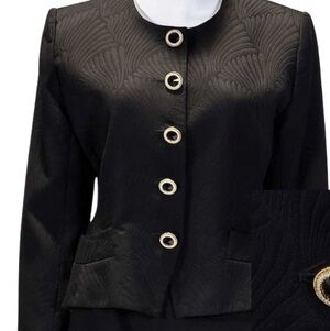 Yves Saint Laurent Black Blazer with Gold Buttons